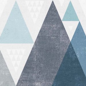 Mod Triangles I Blue