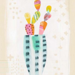 Collage Cactus I on Graph Paper
