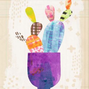 Collage Cactus III on Graph Paper