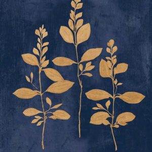 Estudio Botánico IV Azul marino dorado